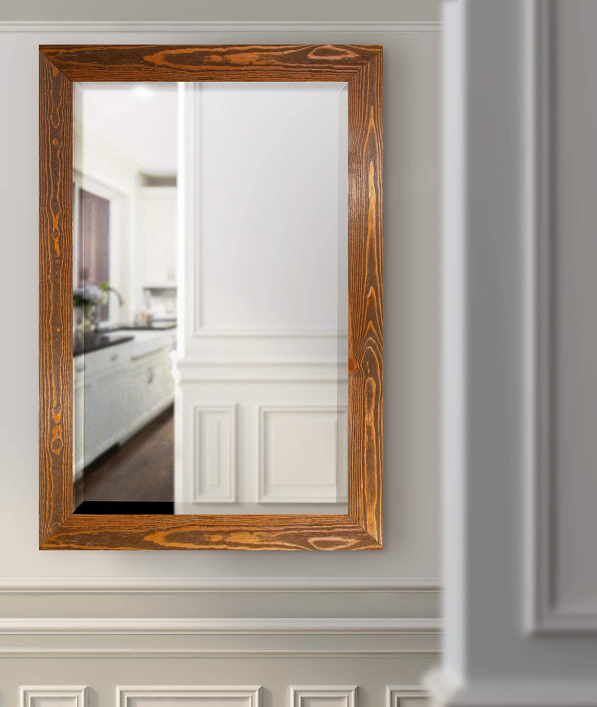 Wooden Maple Frame Body Mirror - From Where - 