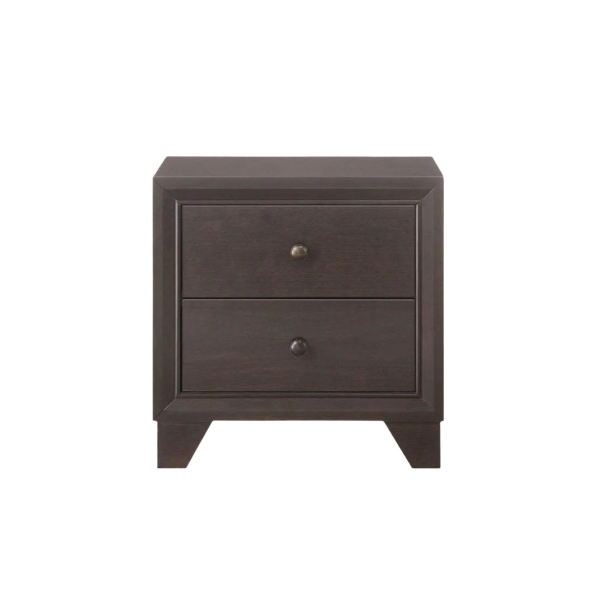 Wooden Nightstand With 2 Drawers - From Where - 