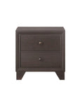 Wooden Nightstand With 2 Drawers - From Where - 