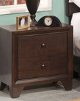 Wooden Nightstand With 2 Drawers - From Where - 
