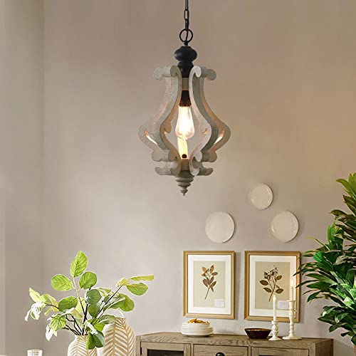 Wooden Pendant Vintage Chandelier - From Where - 