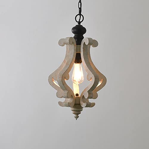 Wooden Pendant Vintage Chandelier - From Where - 