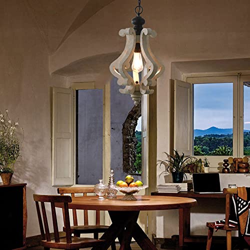 Wooden Pendant Vintage Chandelier - From Where - 
