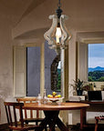 Wooden Pendant Vintage Chandelier - From Where - 