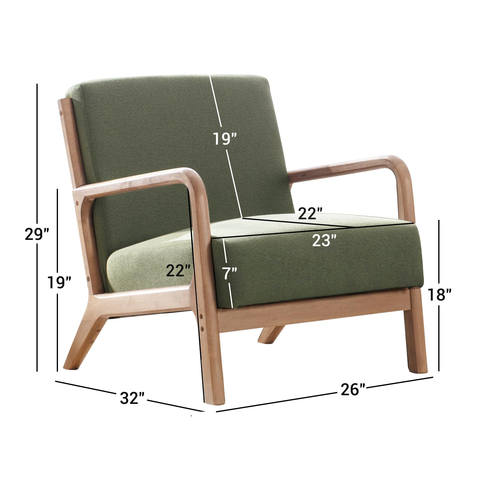Wooden Reading Chair (Set of 2) - From Where - 