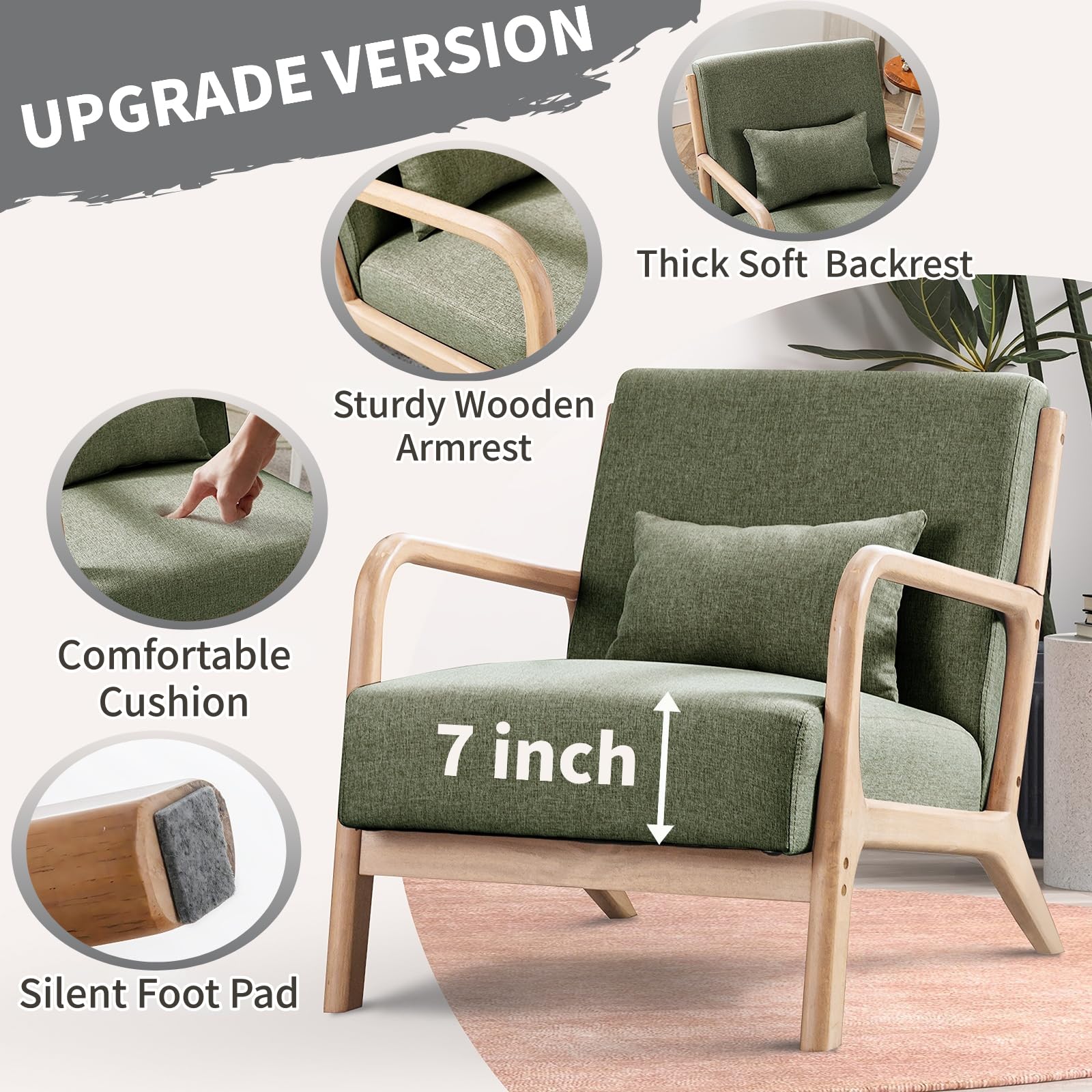 Wooden Reading Chair (Set of 2) - From Where - 