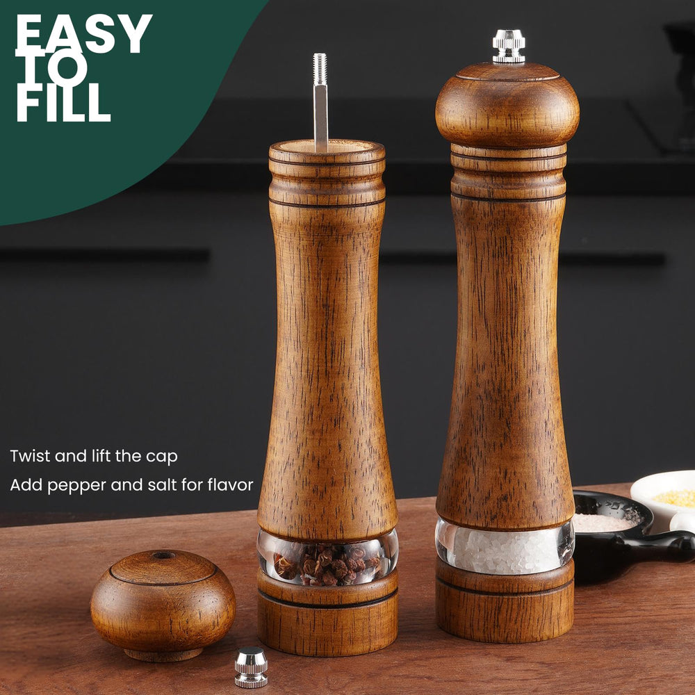 Wooden Salt and Pepper Grinder Set - From Where - 