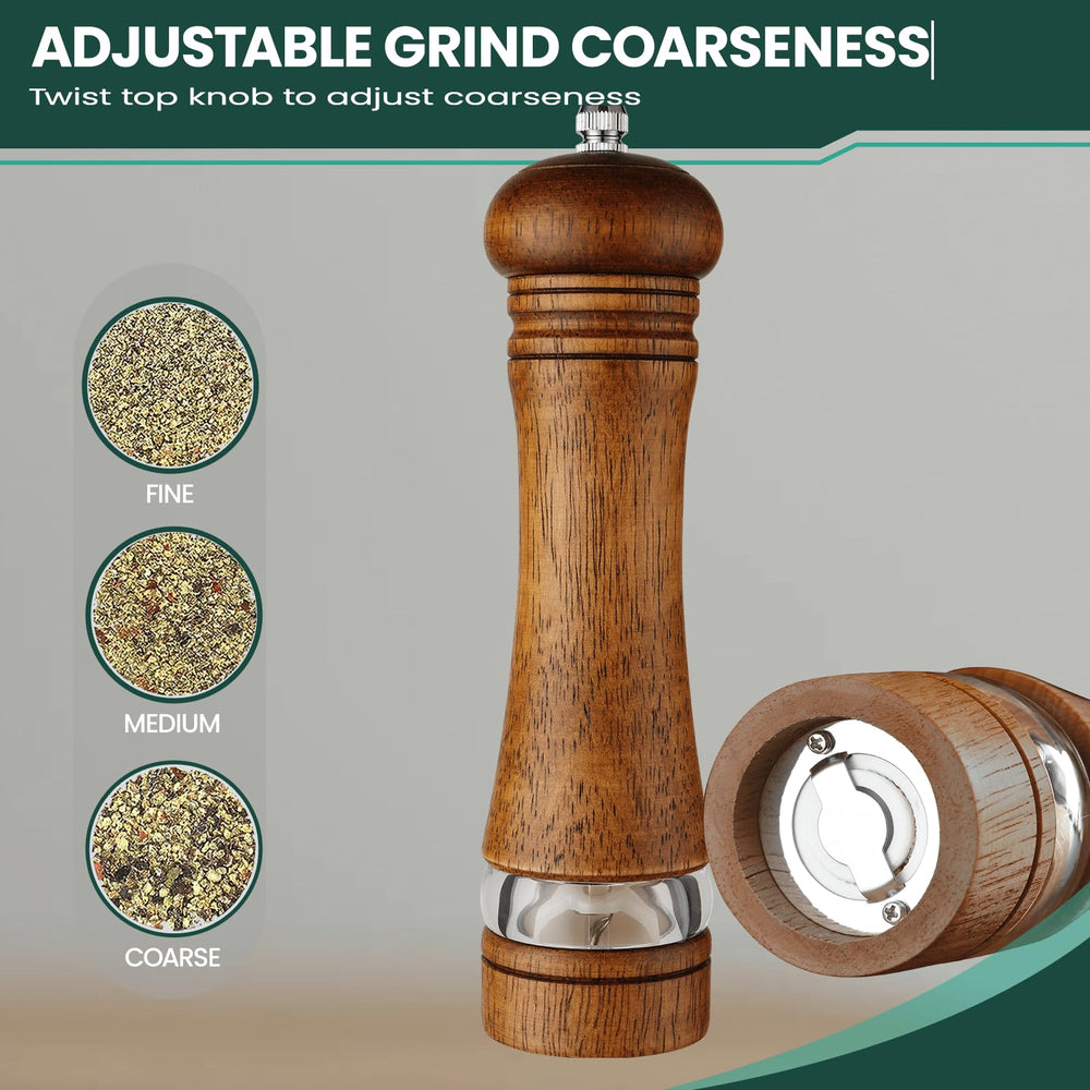 Wooden Salt and Pepper Grinder Set - From Where - 