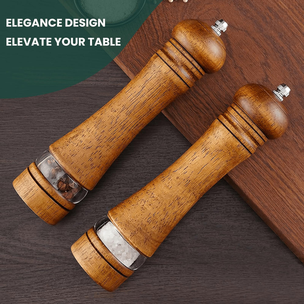Wooden Salt and Pepper Grinder Set - From Where - 