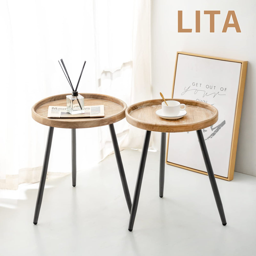 Wooden Tray Table (Set of 2) - From Where - 