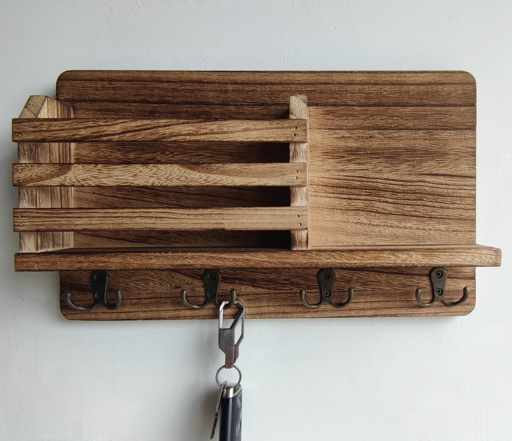 Wooden Wall Mount Key Holder - From Where - 