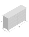 Woodside 66" 9 - Drawer Dresser - From Where - 