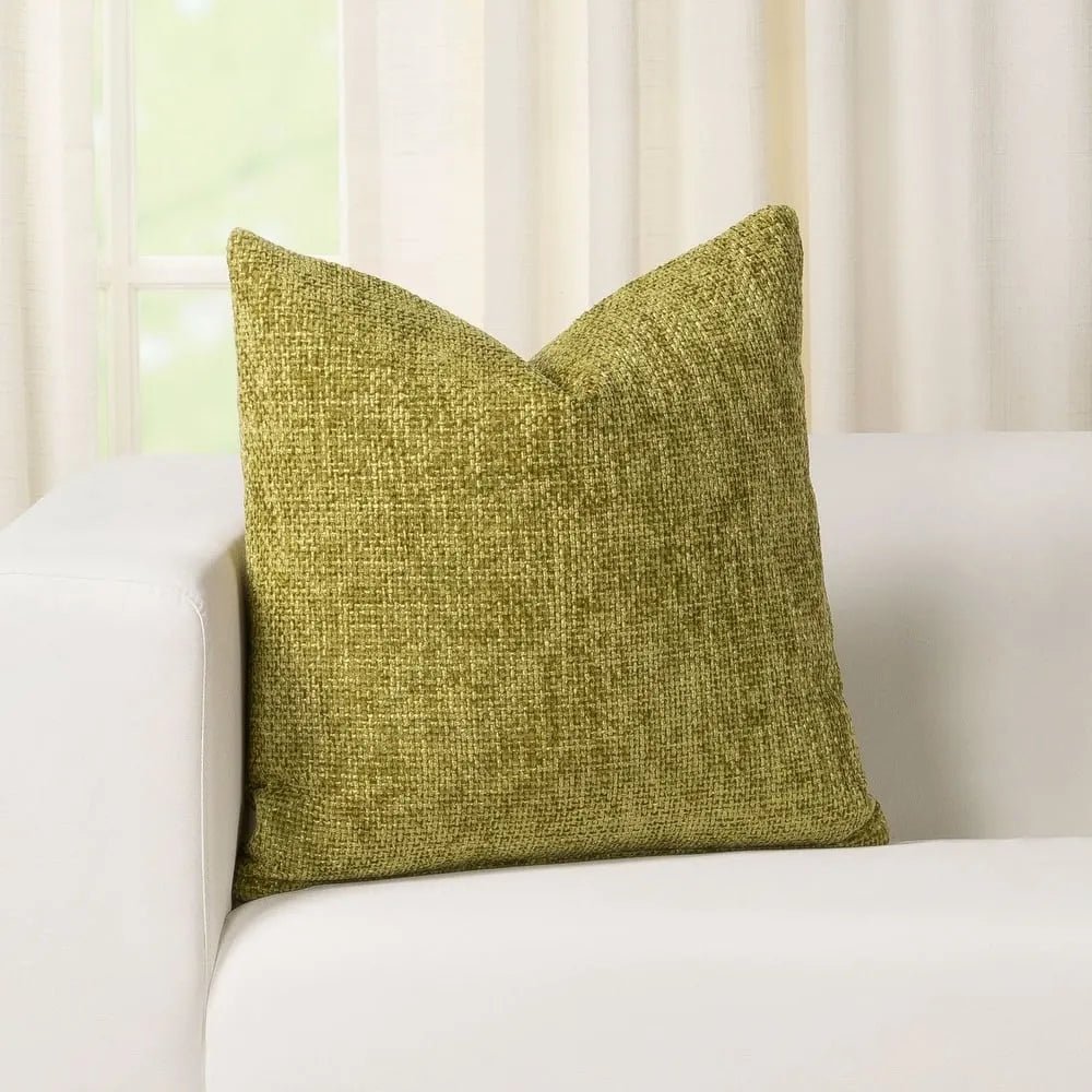 Woven Moss Throw Pillow - From Where - 