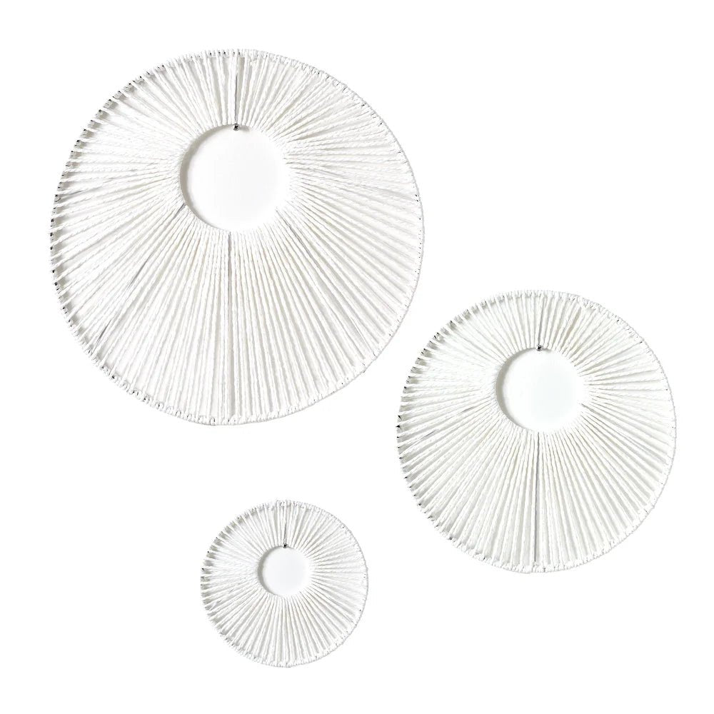 Woven Paper Rope Decor (Set of 3) - From Where - 