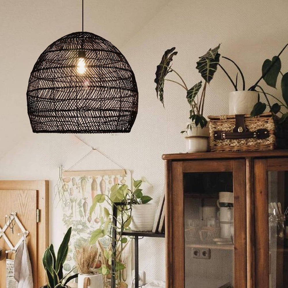 Woven Pendant Lighting Fixture - From Where - 