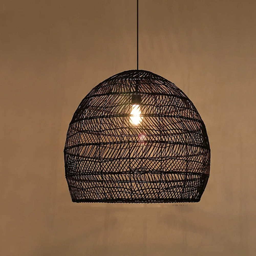 Woven Pendant Lighting Fixture - From Where - 