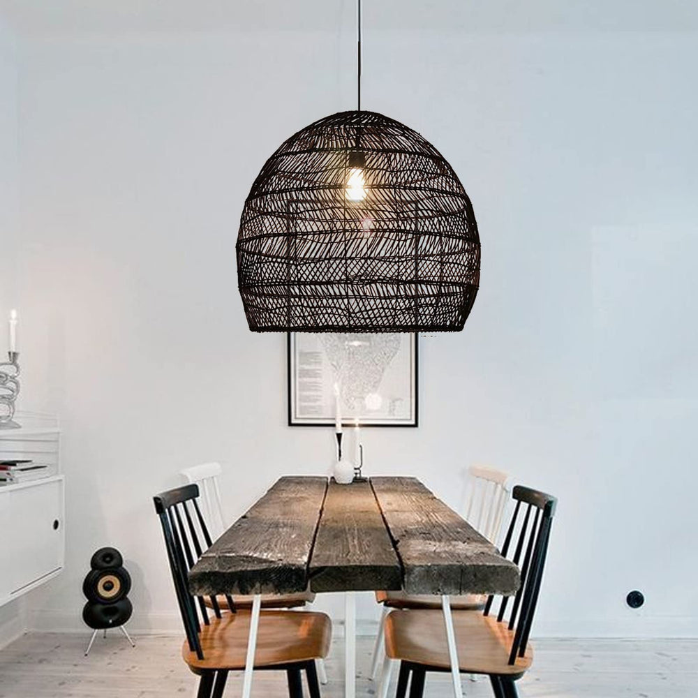 Woven Pendant Lighting Fixture - From Where - 