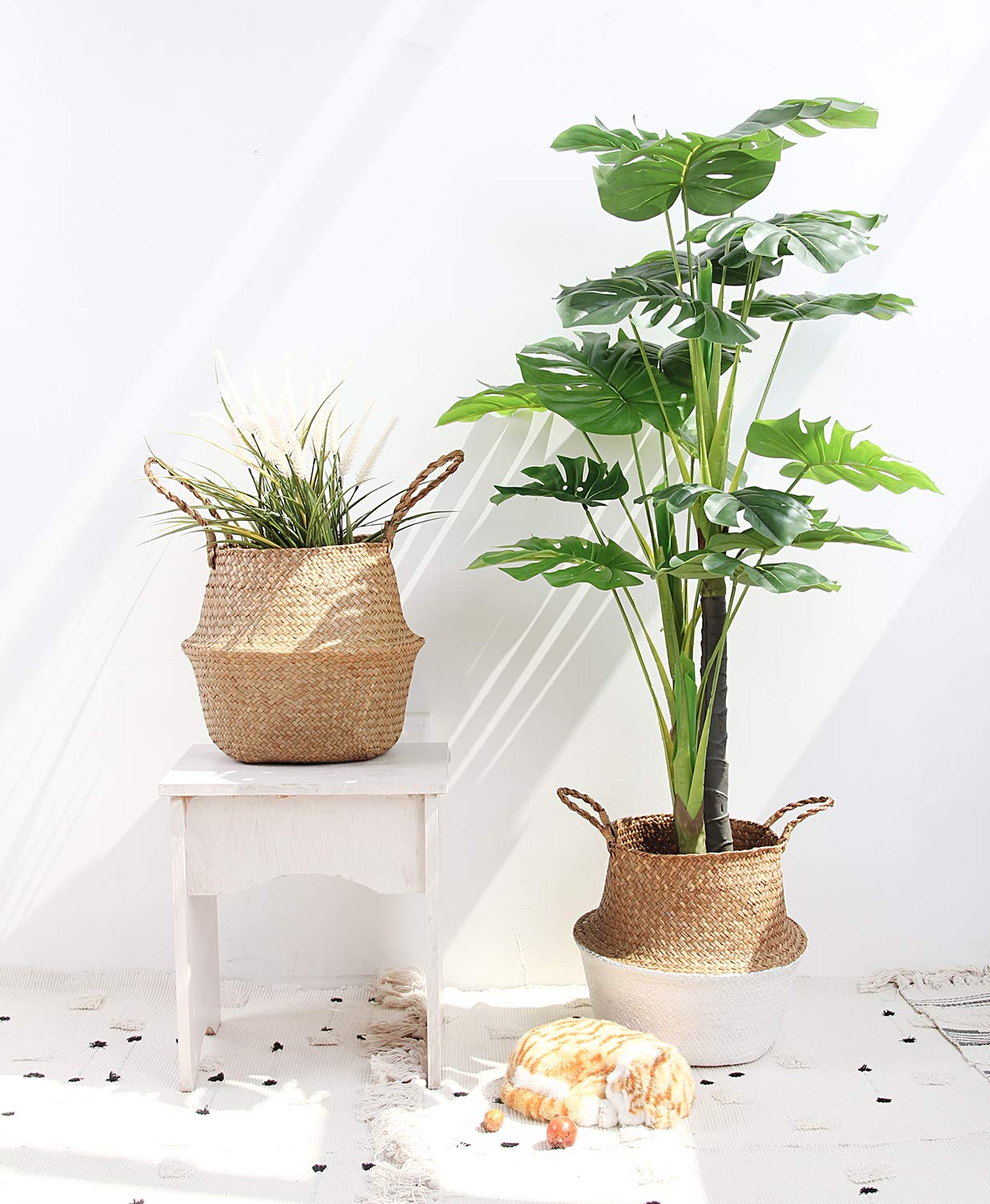 Woven Seagrass Belly Basket - From Where - 