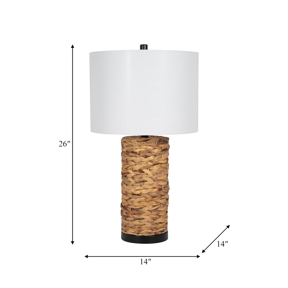 Woven Seagrass Table Lamp - From Where - 