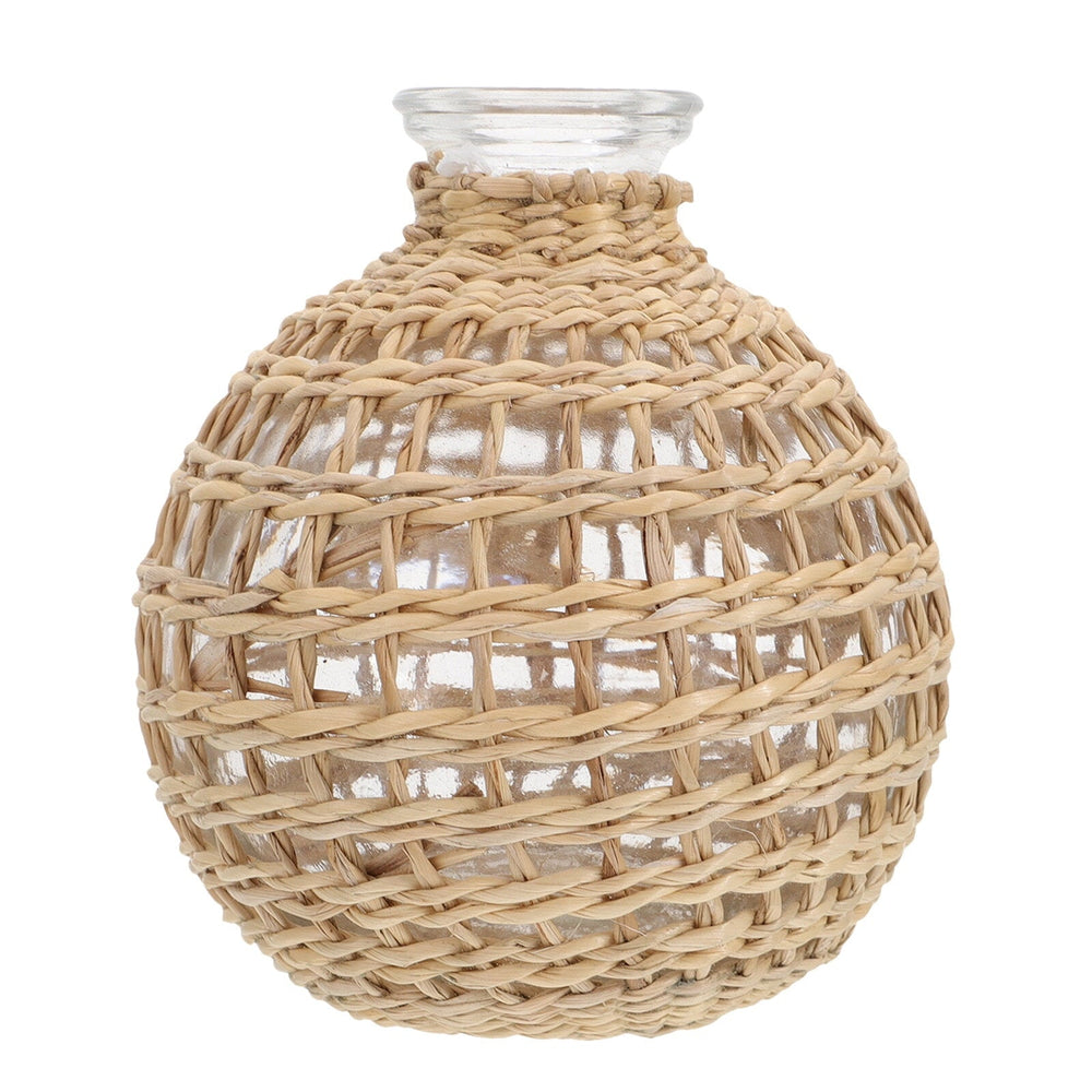 Woven Vase Flower Decor - From Where -