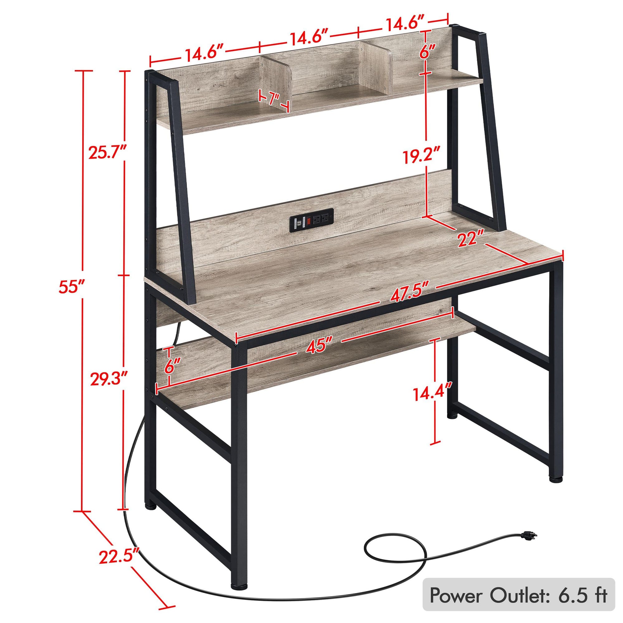 Writing Desk with Bookshelf - From Where - 