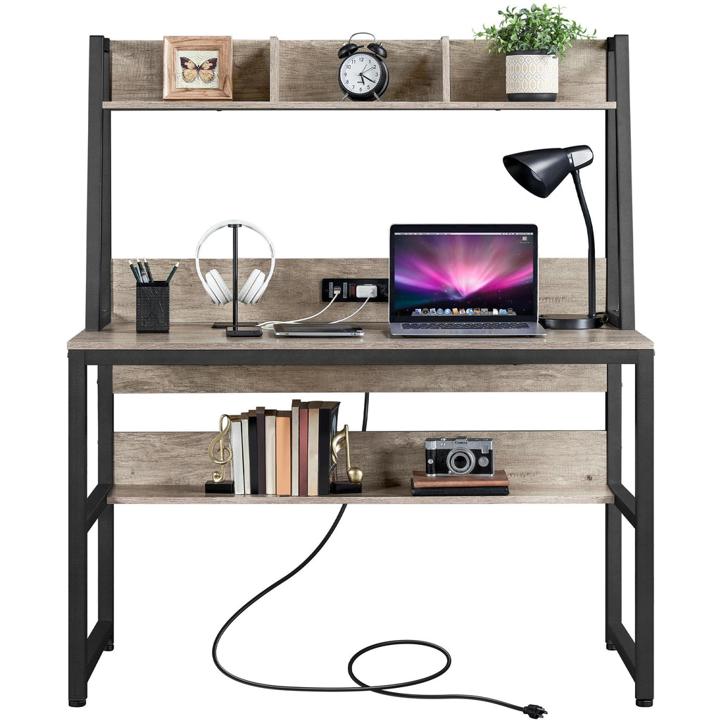 Writing Desk with Hutch and Bookshelf | From Where