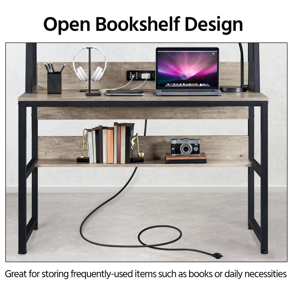 Writing Desk with Bookshelf - From Where - 