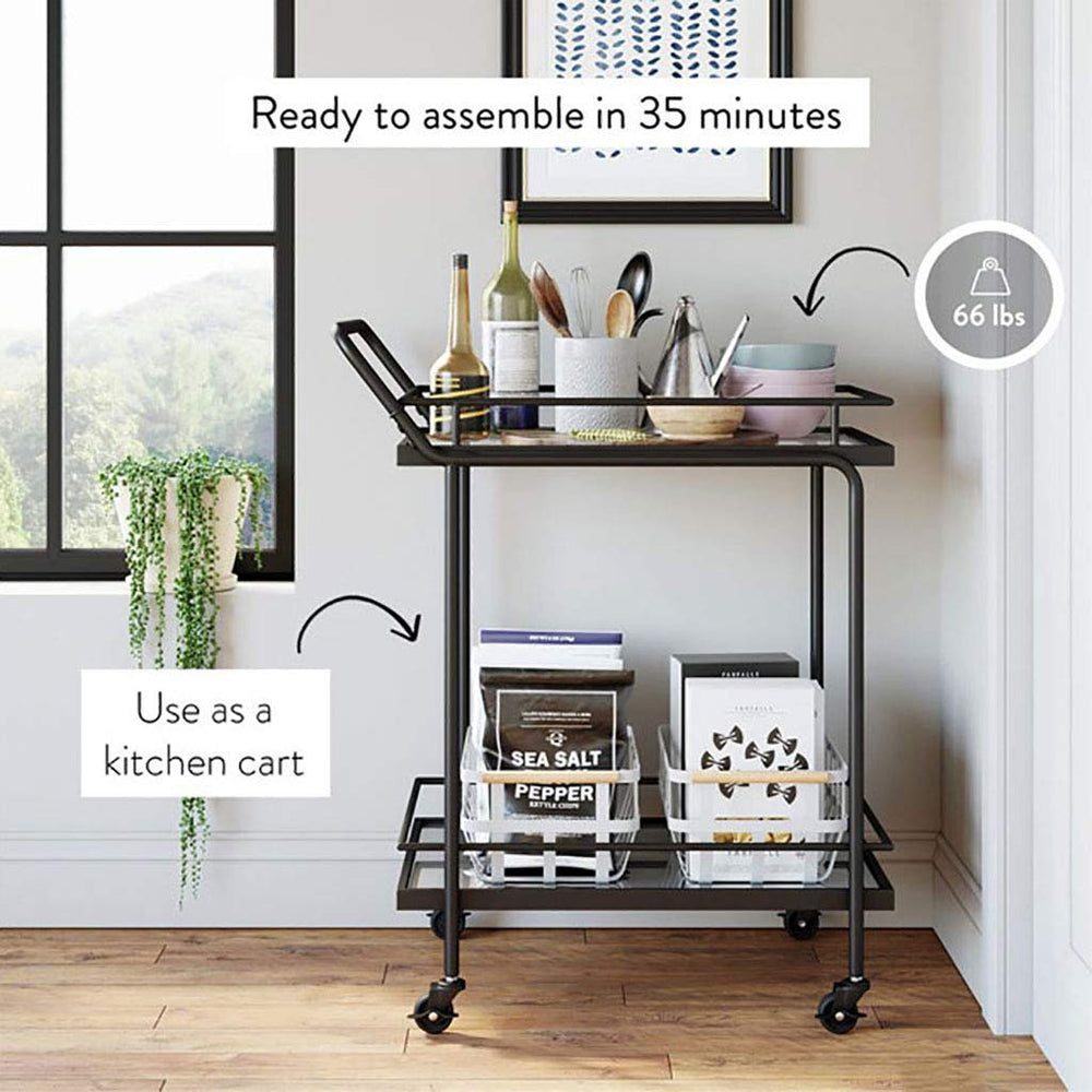 Wrought Iron 2 - Tier Trolley - From Where - 