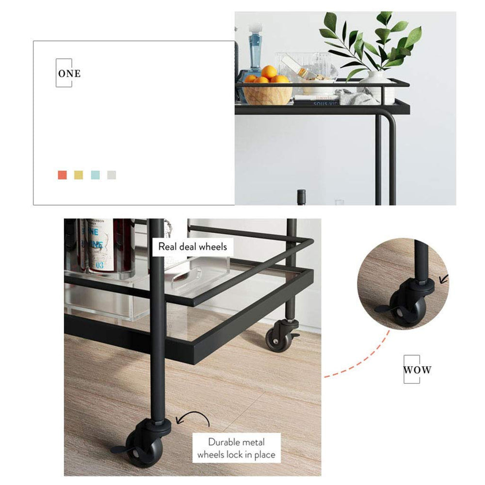 Wrought Iron 2 - Tier Trolley - From Where - 