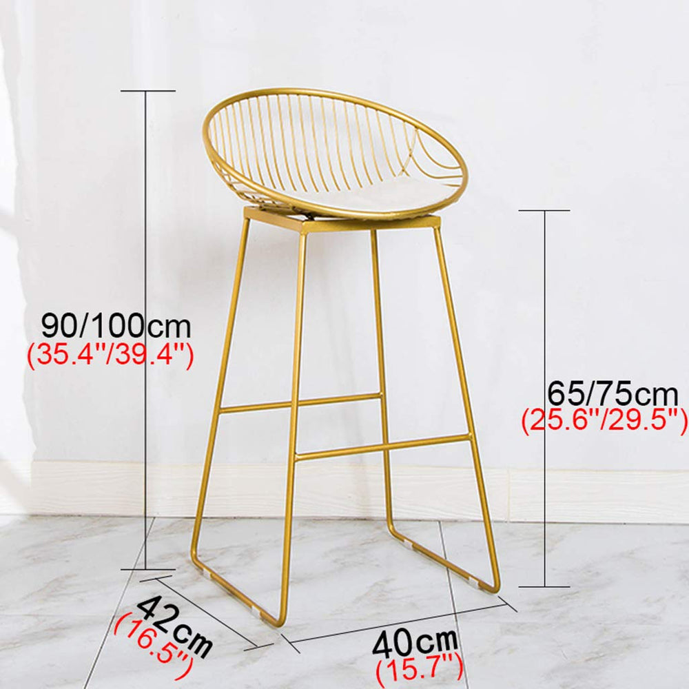 Wrought Iron Bar Stools (Set of 2) - From Where - 