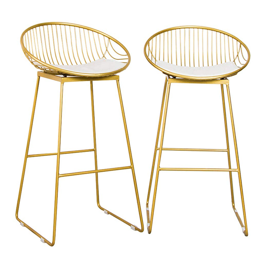Wrought Iron Bar Stools (Set of 2) - From Where - 