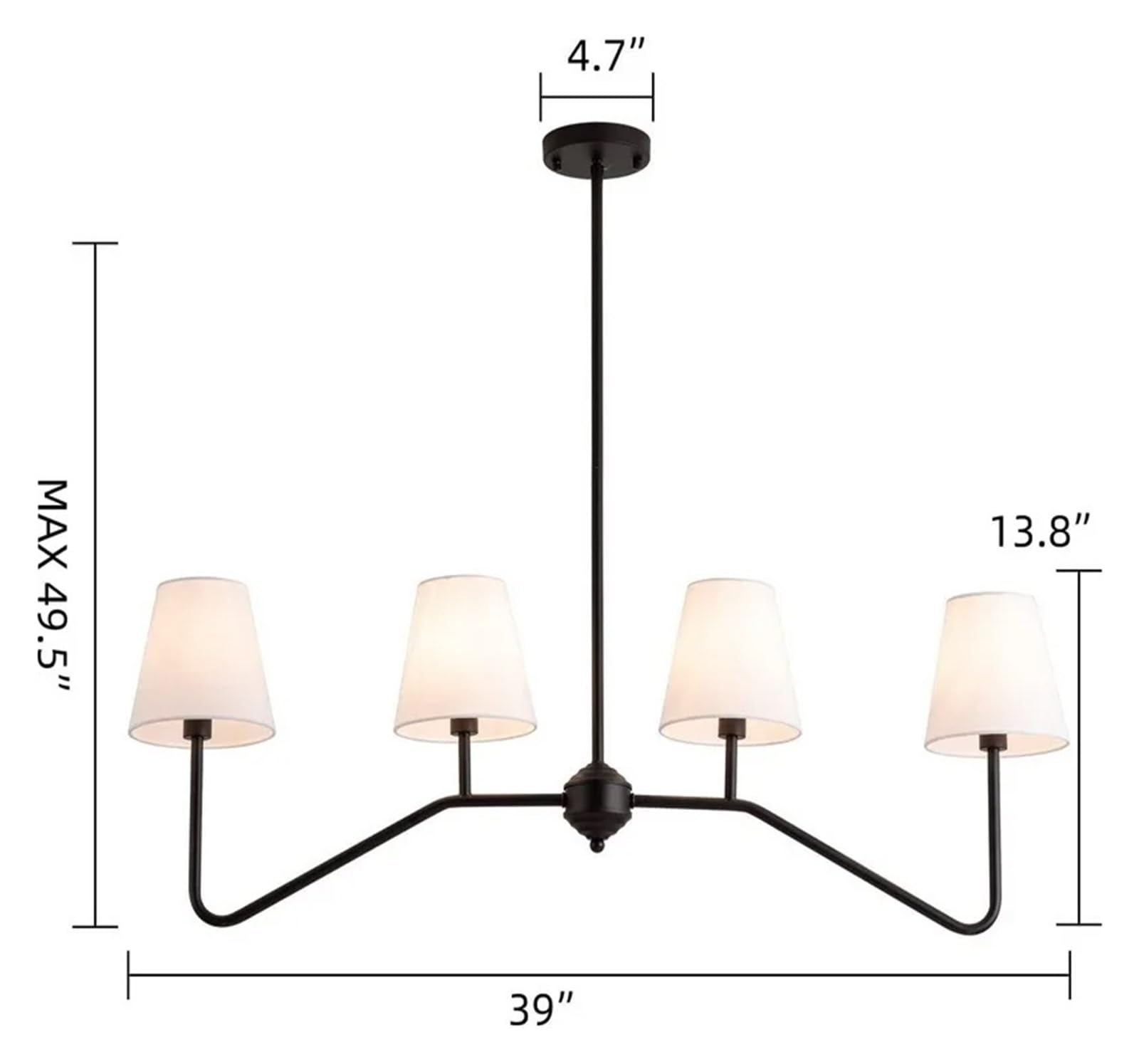 Wrought Iron Industrial Chandelier - From Where - 