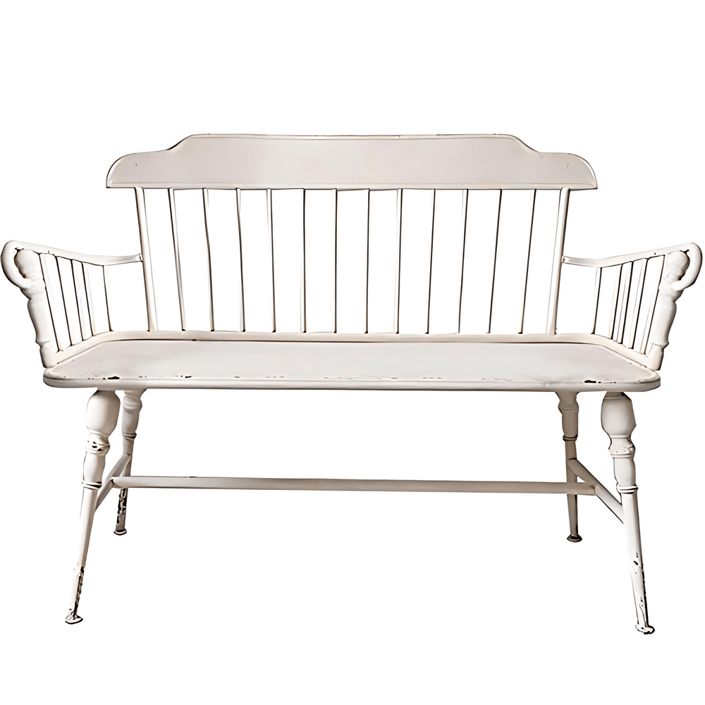 Wrought Iron Vintage Garden Bench - From Where - 