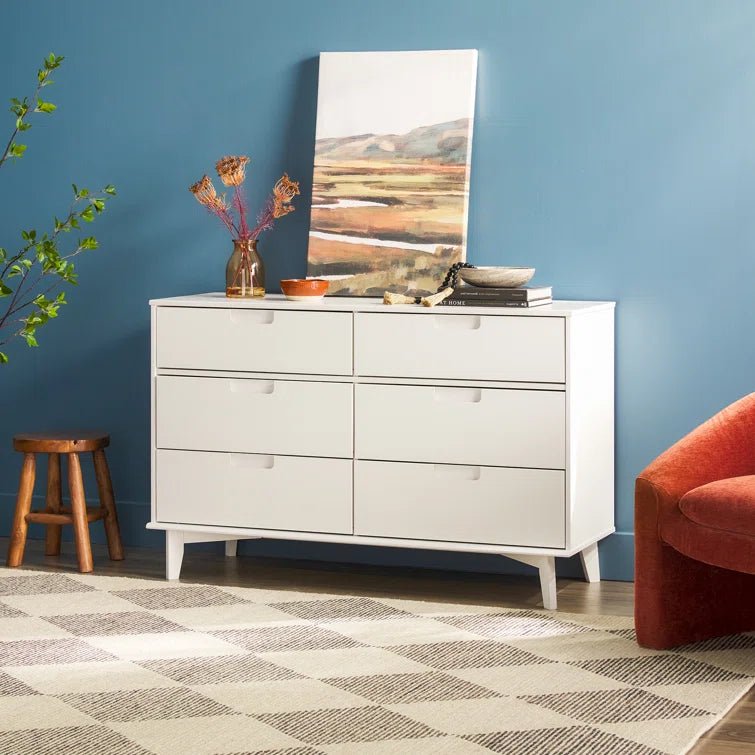 Yarber 6 Drawer Wood Double Dresser - From Where - 