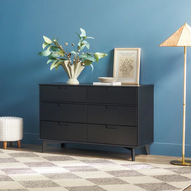 Yarber 6 Drawer Wood Double Dresser - From Where - 