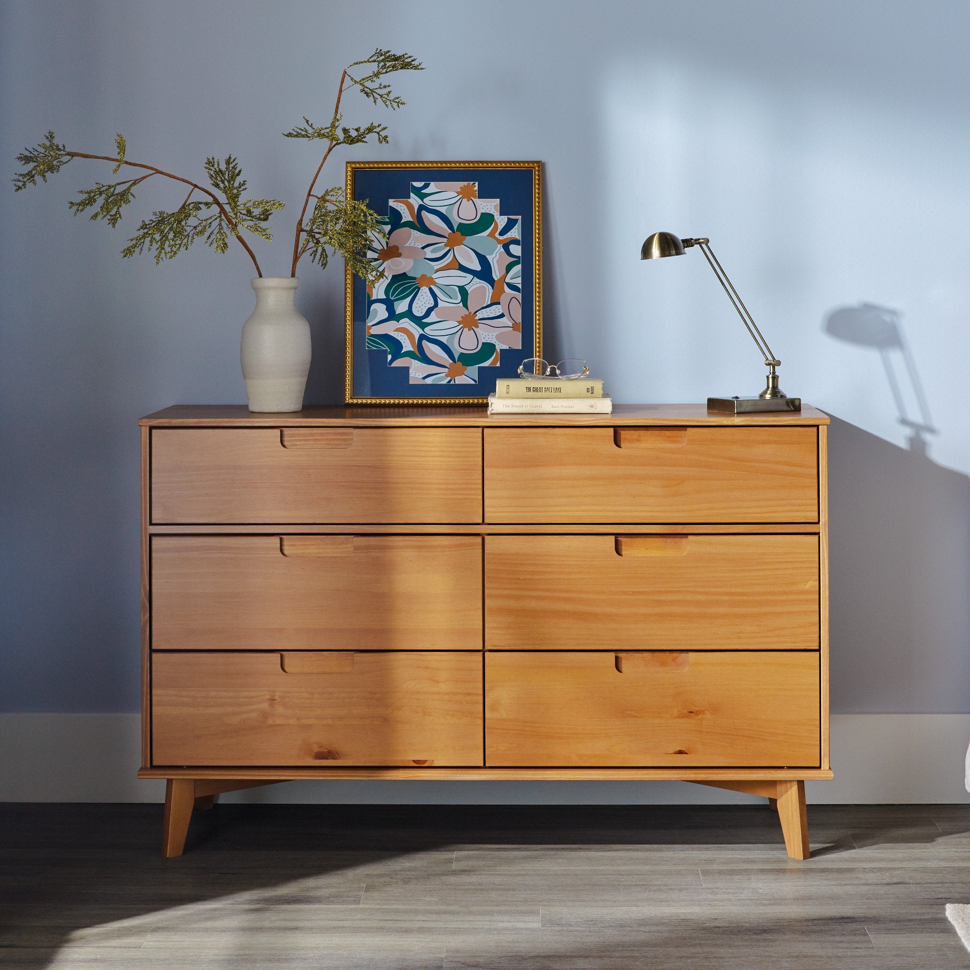 Yarber 6 Drawer Wood Double Dresser - From Where - 