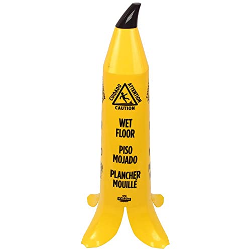 Yellow Banana Wet Floor Cone - From Where Finds - 