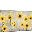 Yellow Blossom Sunflower Canvas Prints - From Where - 