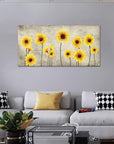 Yellow Blossom Sunflower Canvas Prints - From Where - 
