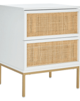 Zadie 2 Drawer Rattan Nightstand - From Where Finds - 