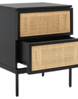 Zadie 2 Drawer Rattan Nightstand - From Where Finds - 