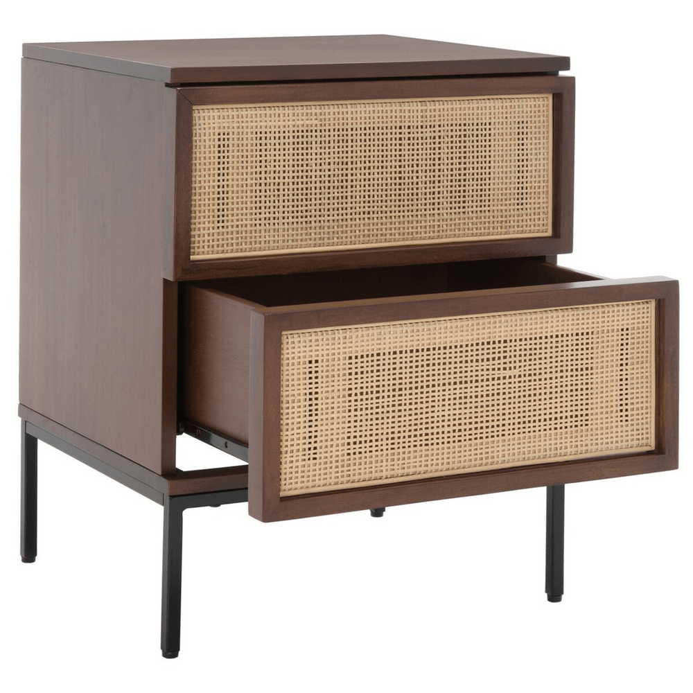 Zadie 2 Drawer Rattan Nightstand - From Where Finds - 