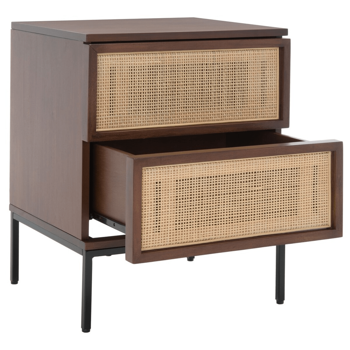 Zadie 2 Drawer Rattan Nightstand - From Where Finds - 