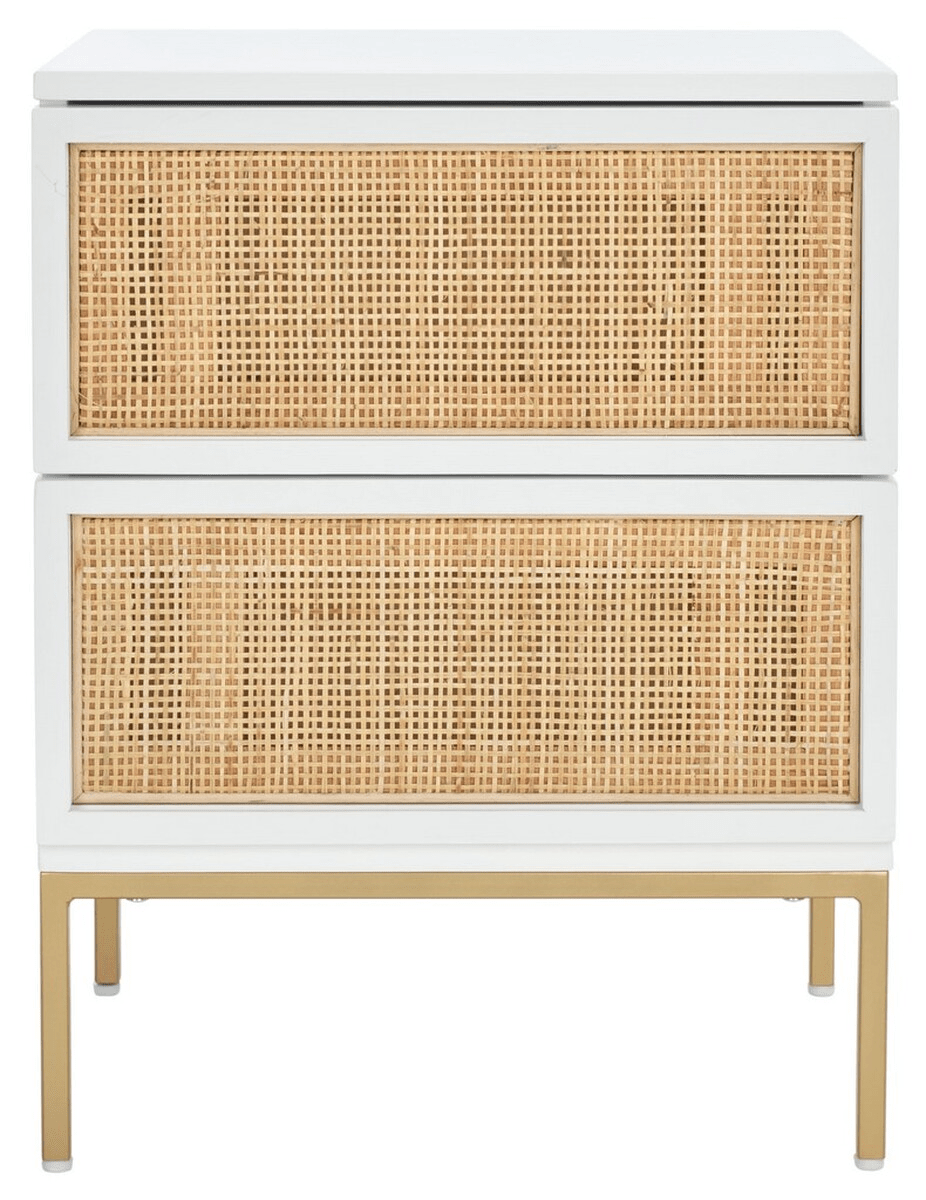 Zadie 2 Drawer Rattan Nightstand - From Where Finds - 