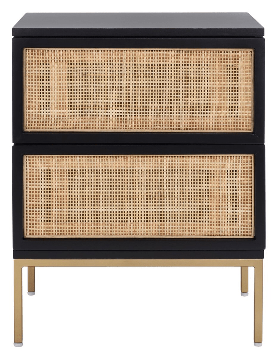 Zadie 2 Drawer Rattan Nightstand - From Where Finds - 