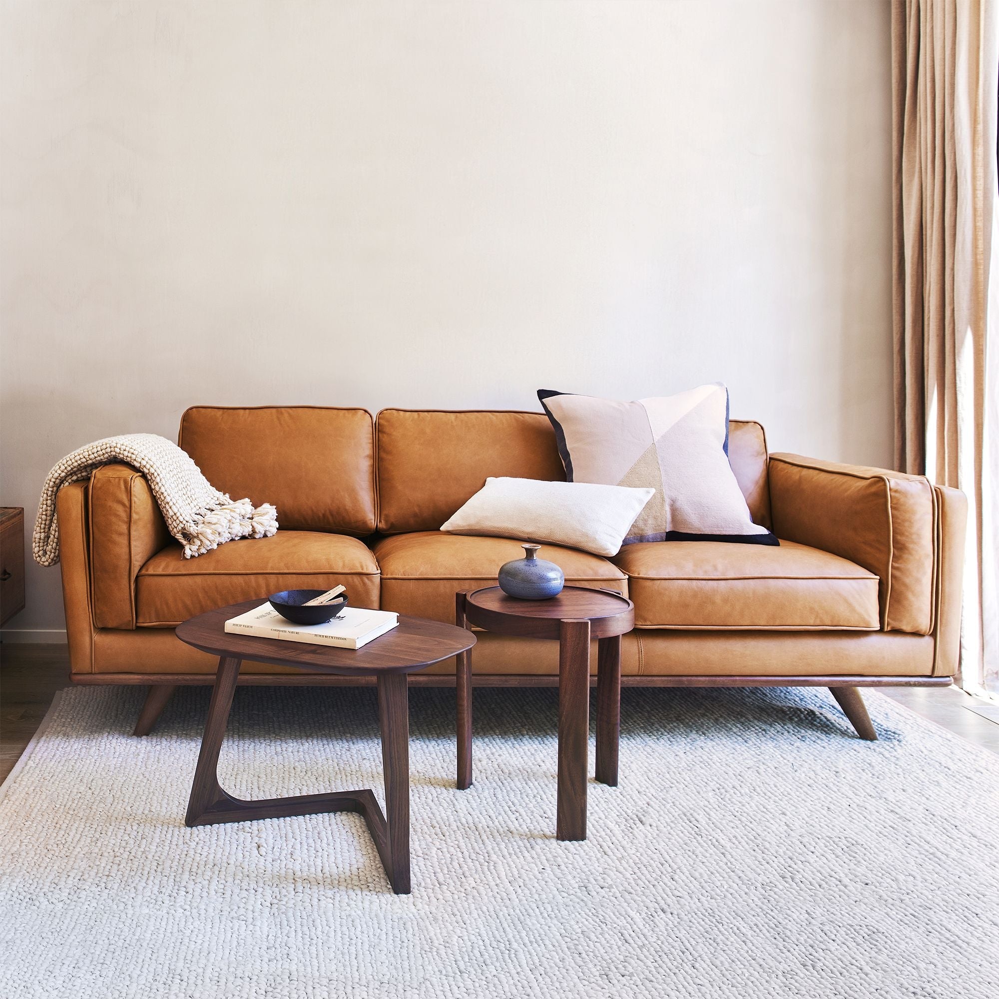Zander Leather Sofa - From Where - 