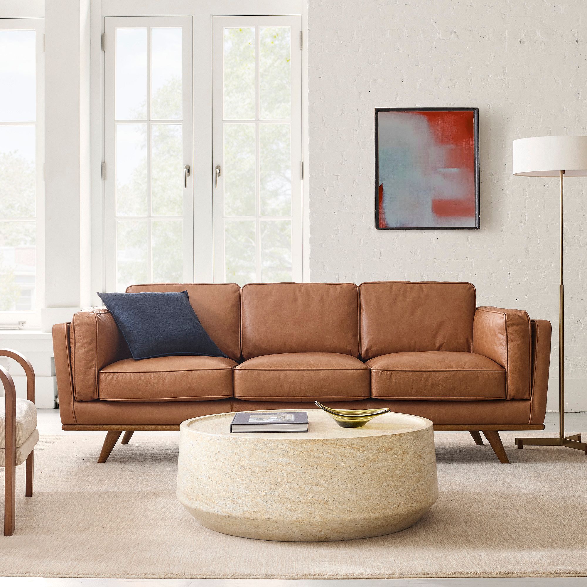 Zander Leather Sofa - From Where - 