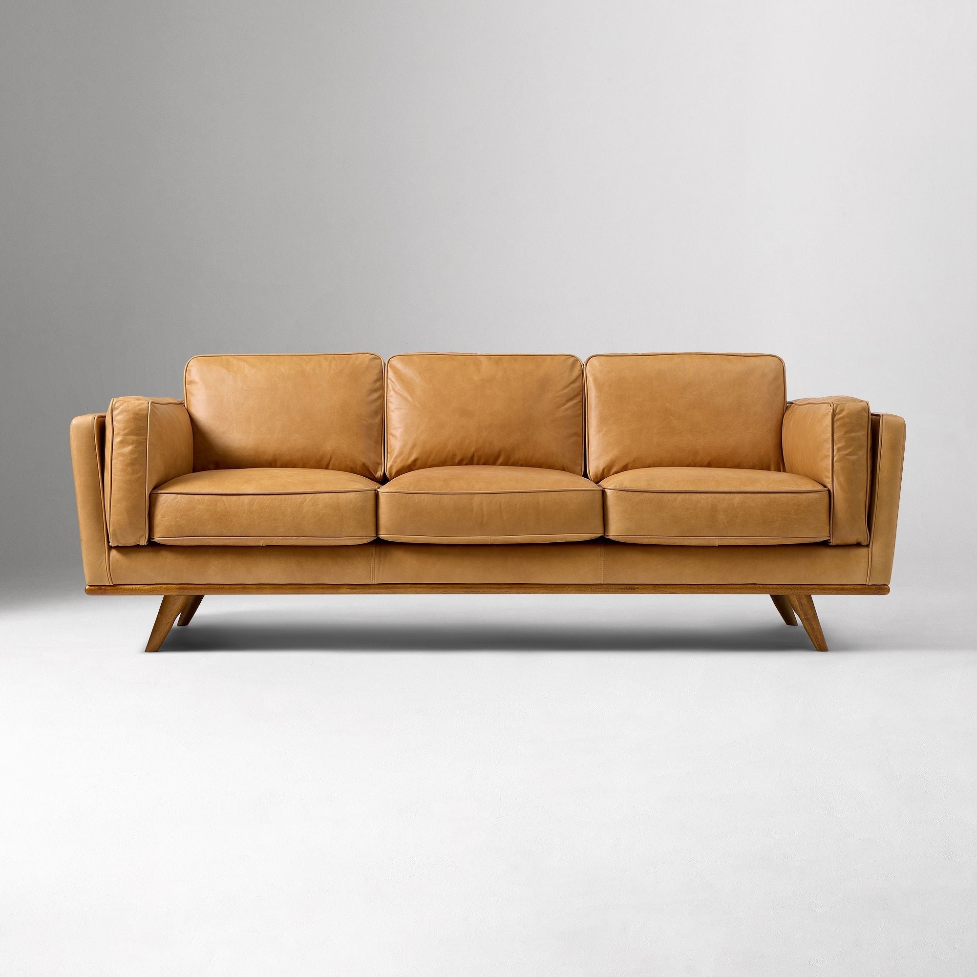 Zander Leather Sofa (90") - From Where Finds -