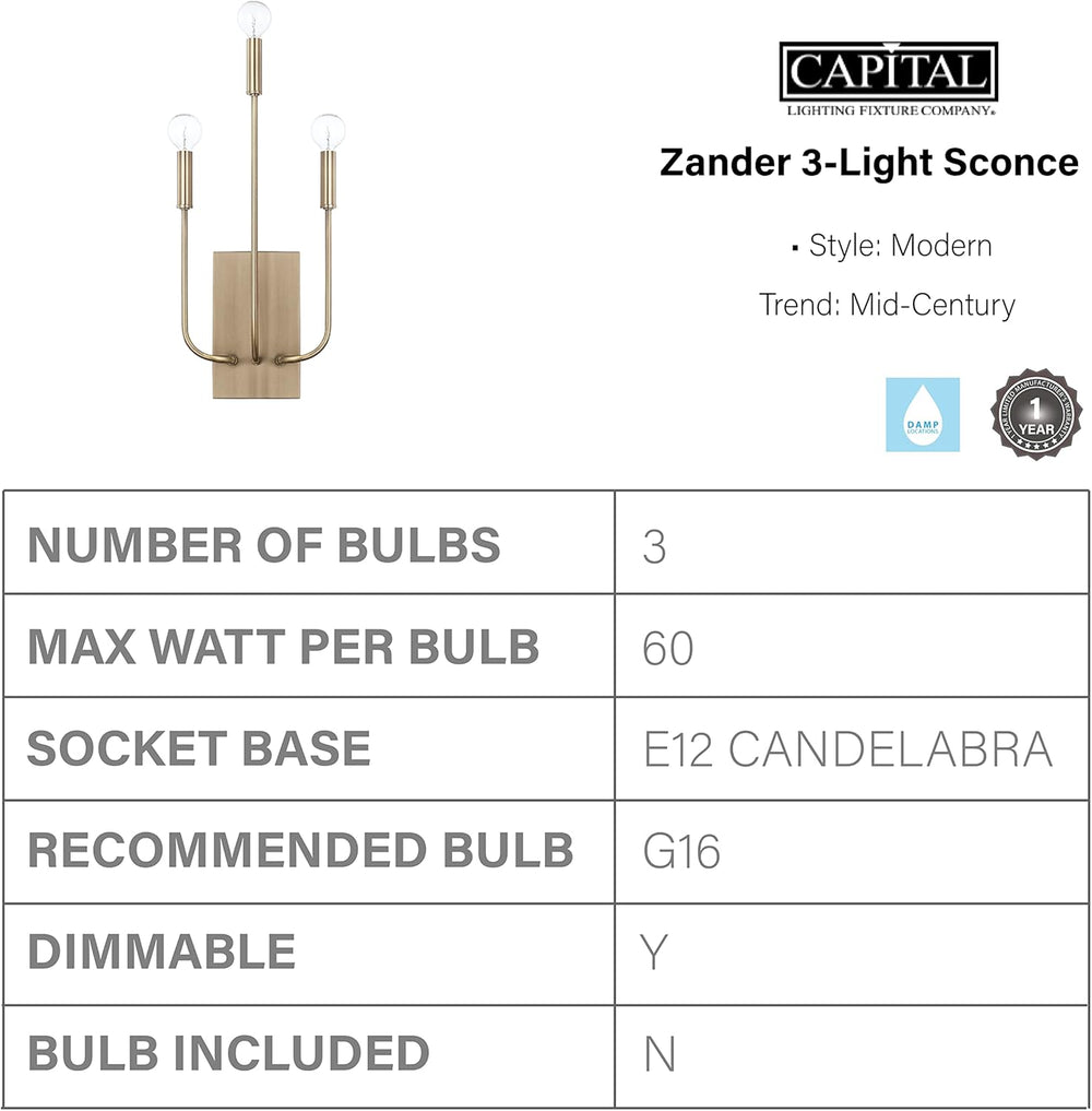 Zander Modern Wall Sconce - From Where - 