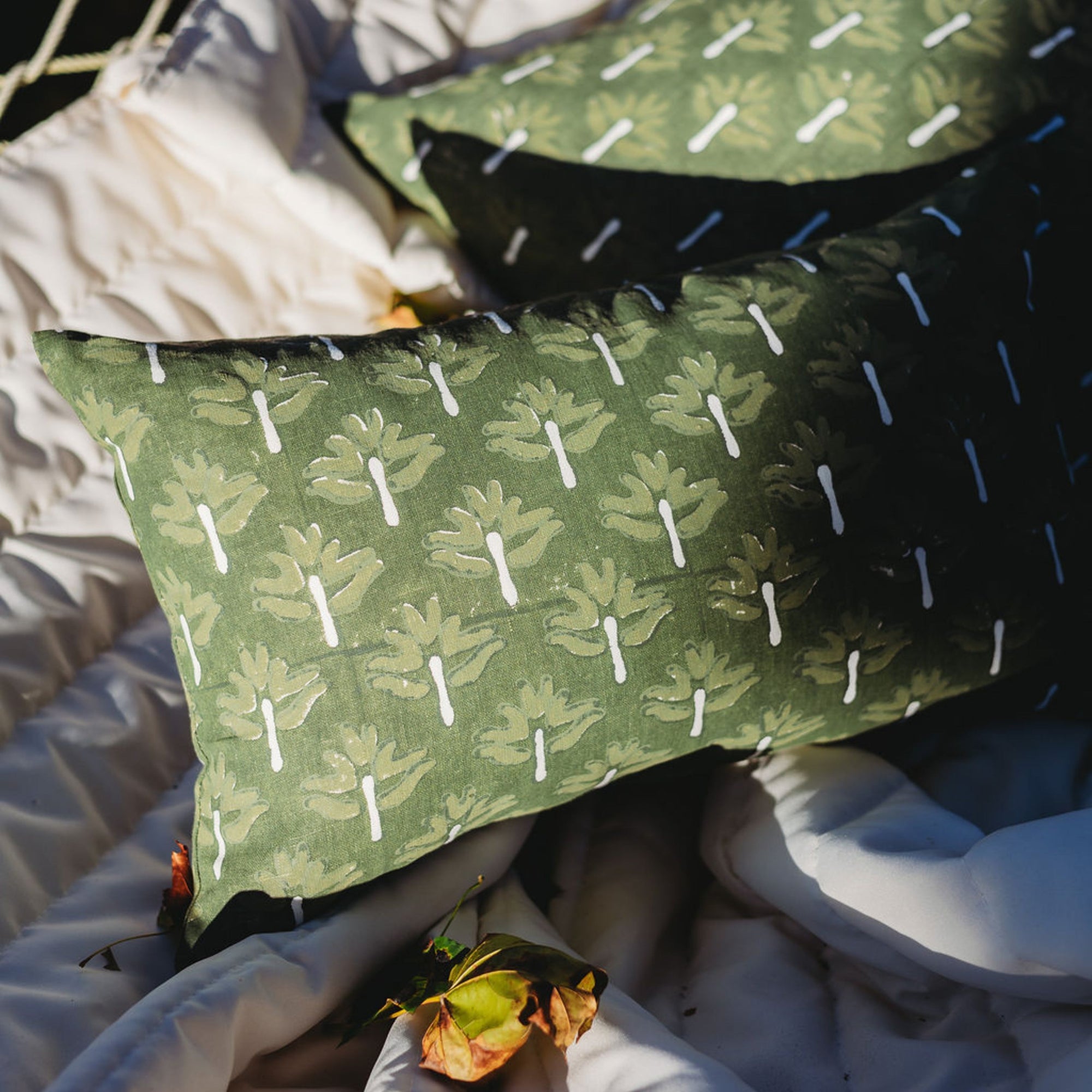 Zeenat Lumbar Throw Pillow Cover - From Where Finds - 
